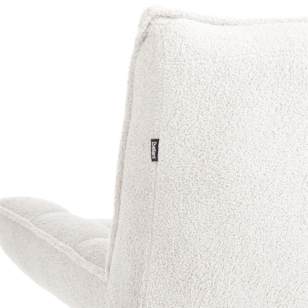 SESSEL Weiß Alvesta - Schwarz/Weiß, Textil (73/92/79cm) - Beliani