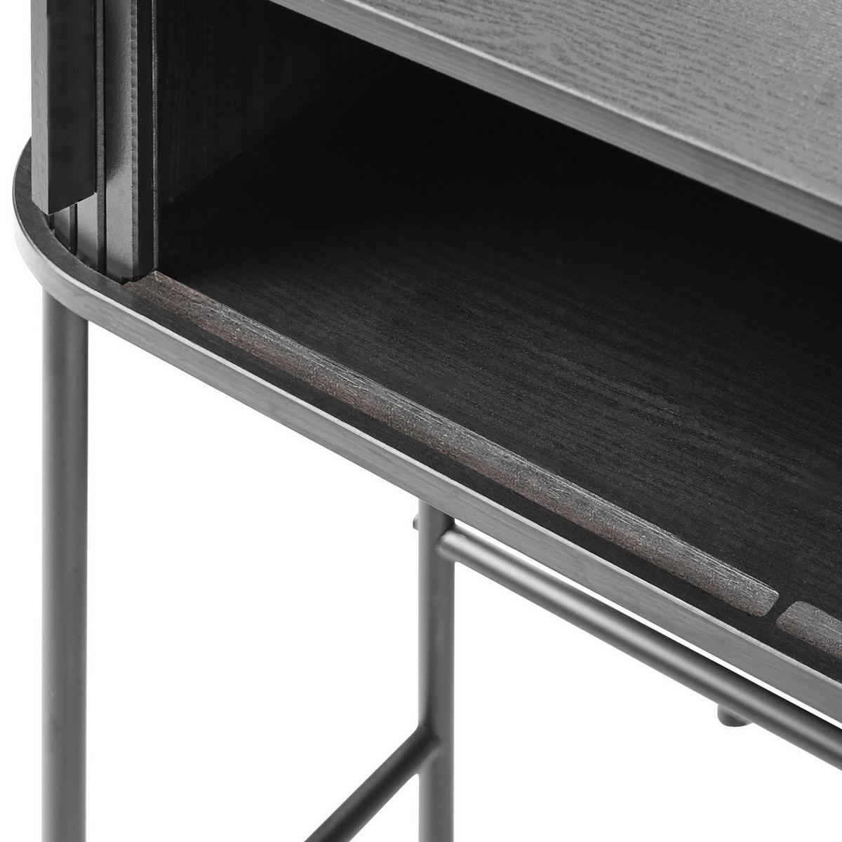 KONSOLENTISCH Schwarz Bradley - Schwarz, Holzwerkstoff (80/70/30cm) - Beliani