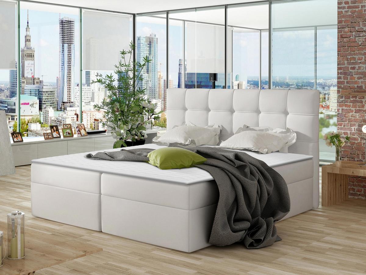 BOXBETT Nele - H3 - Weiß, Holz/Holzwerkstoff (160/200cm) - MIRJAN24