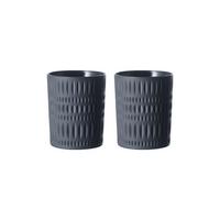 BECHER Ethno schwarz 304 ml 2er Set - Schwarz, Glas (0.304L) - Nachtmann