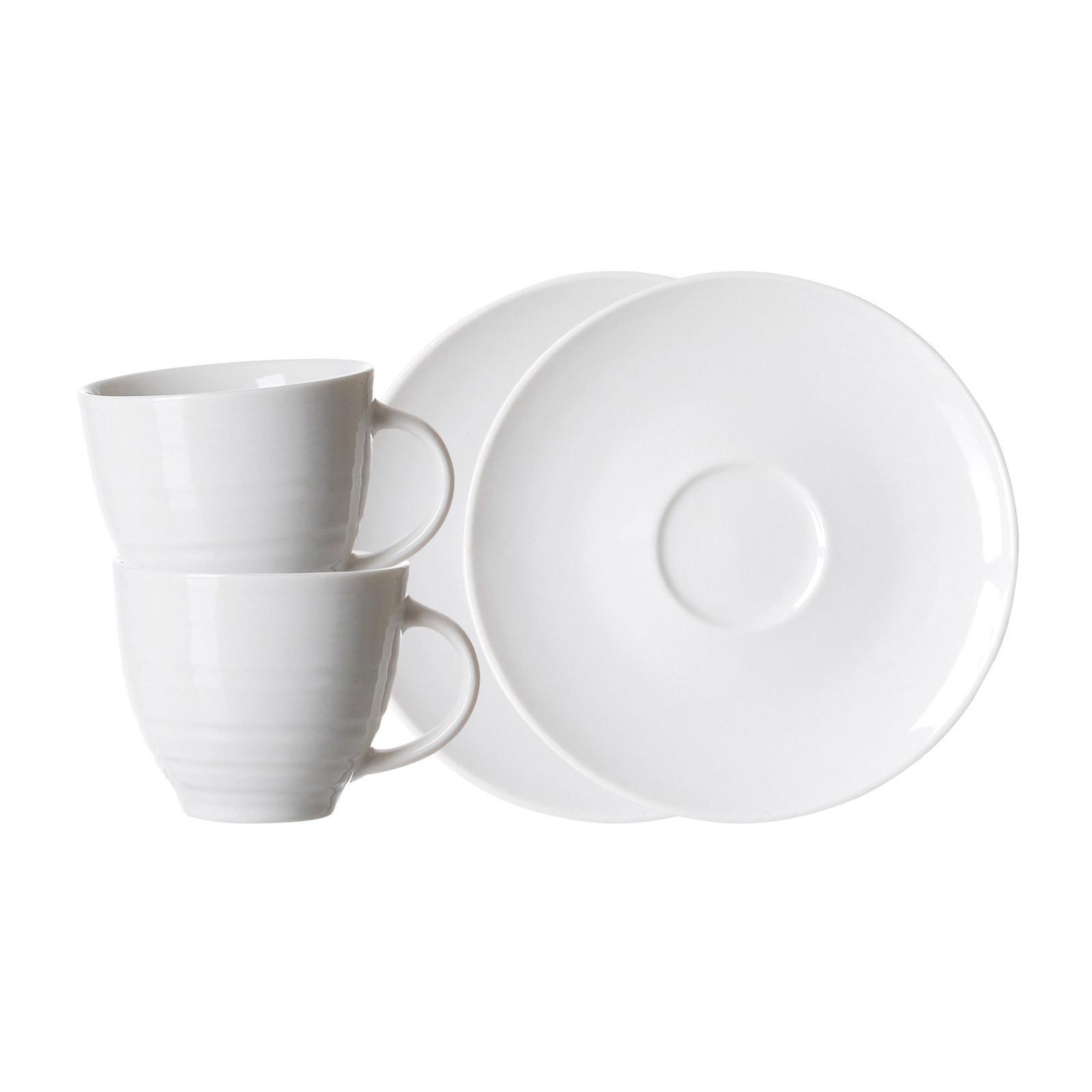 ESPRESSOTASSEN MIT UNTERTASSEN Suomi Beige 90 ml 2er Set - Beige, Keramik (0.09L) - Ritzenhoff Breker