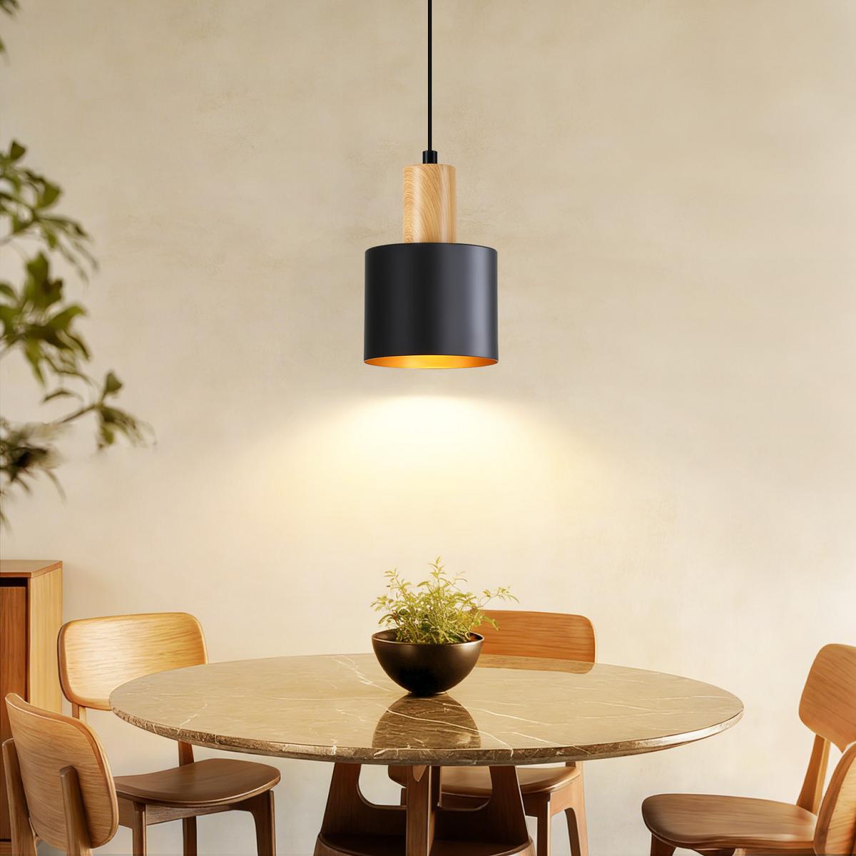 PENDELLEUCHTE Corinor 12/10/173.5 cm - Schwarz, Metall (12/10/173.5cm) - ZMH