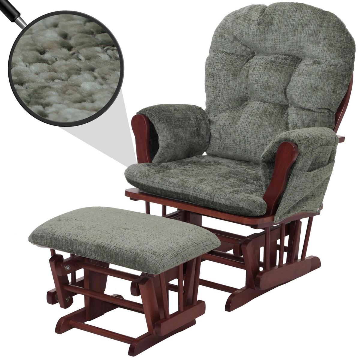 RELAXSESSEL Grün, Braun - Braun/Grün, Textil (75/100/71cm) - MCW