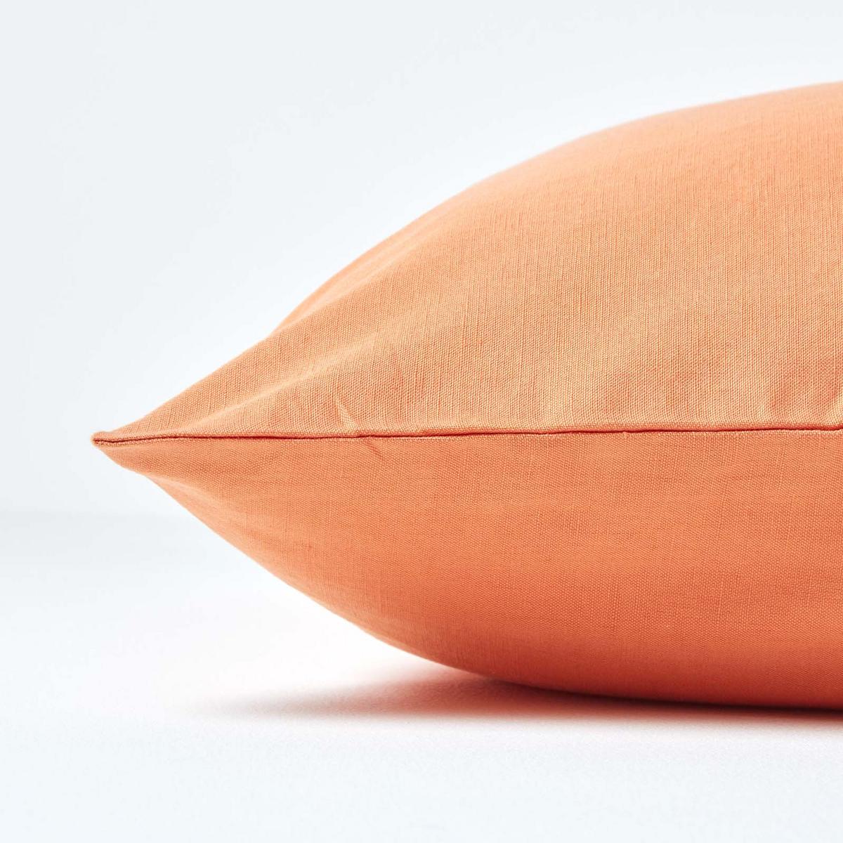 KISSENBEZUG Leinen - Orange, Textil (40/40cm) - Homescapes