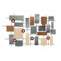 WANDDEKO Silber 119/78 cm - Beige/Silberfarben, Metall (6.7/78/5cm) - KUNSTLOFT