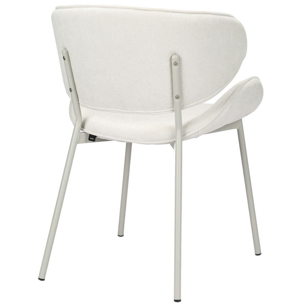 POLSTERSTUHL Pretically Creme - Beige/Creme, Textil/Metall (53/80/59cm) - Selsey