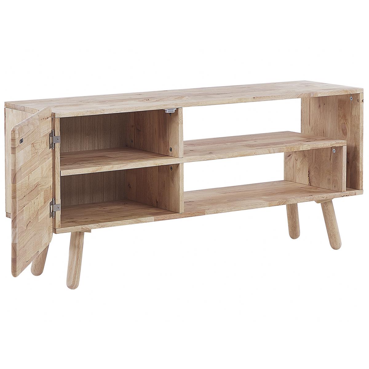 TV-MÖBEL Hellbraun WESTFIELD 36/130/59 cm - Hellbraun, Holz (130/59/36cm) - Beliani