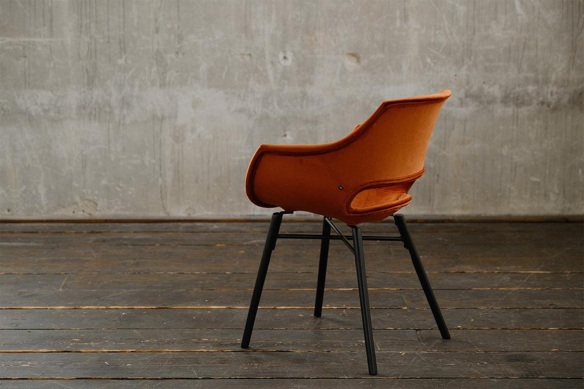 STUHL ZAJA Braun Velvet (1er-Set) - Braun, Textil (57/82/59cm) - KAWOLA