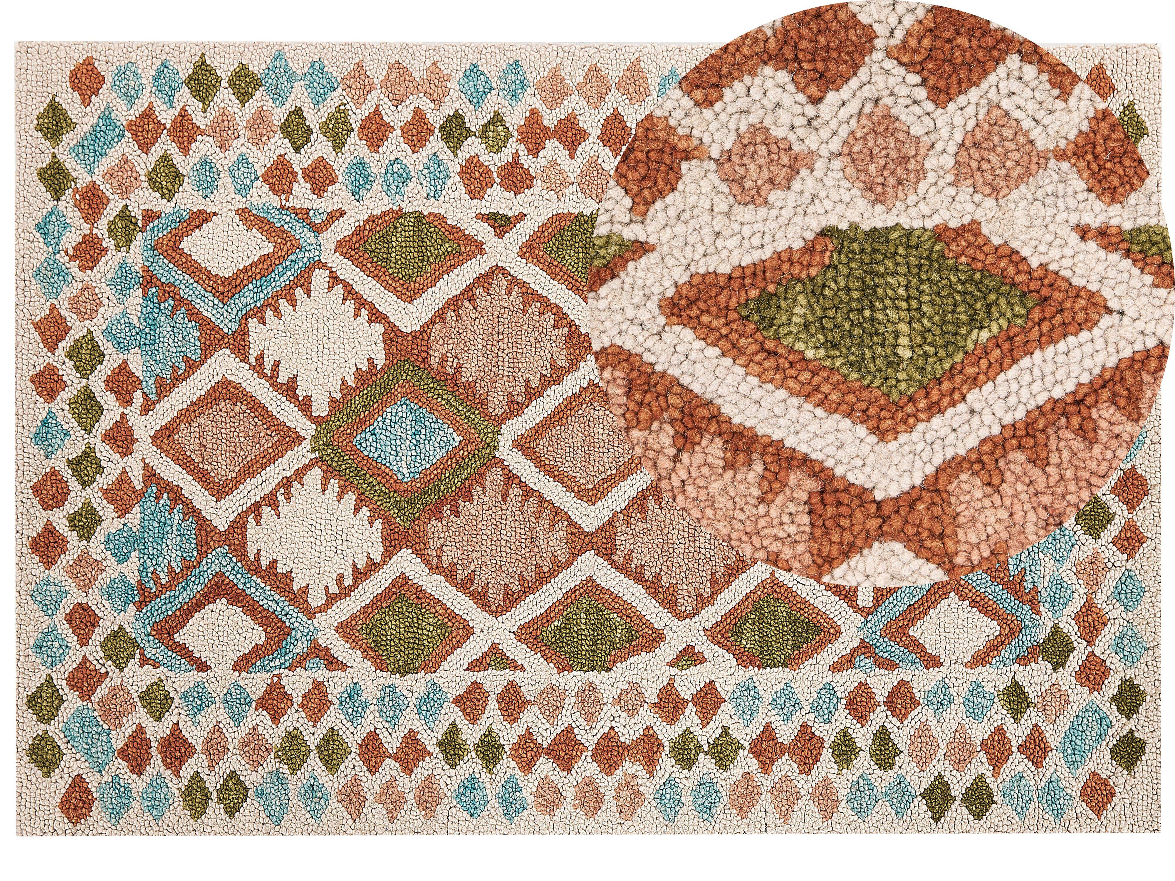 TEPPICH geflochten Ermenek 230/160 cm - Multicolor, Textil (160/230cm) - Beliani