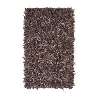 SHAGGY-TEPPICH Dallas 150/240 cm - Dunkelbraun, Leder (150/240cm) - Homescapes