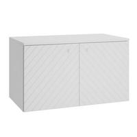 WASCHBECKENUNTERSCHRANK Orlando 2 Türe Weiß Matt - 80 x 47 x 61 cm - Weiß, Holz (80/46/44cm) - Badplaats