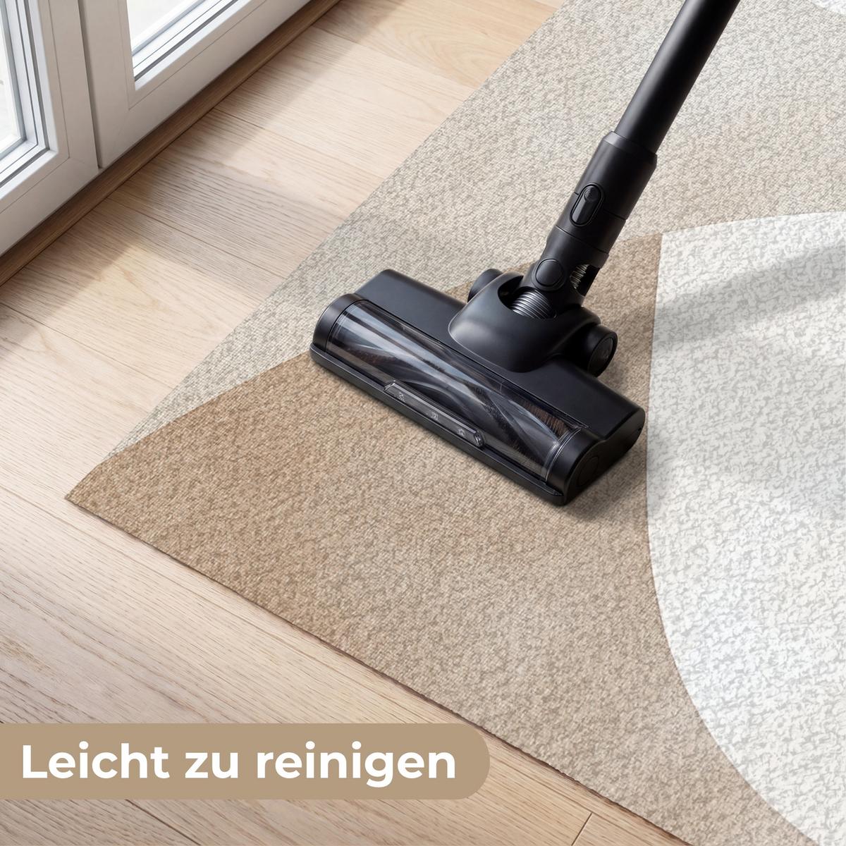 FUSSMATTE Braun - Japandi - Abstrakt Schmutzfangmatte 150x90 cm - Beige, Kunststoff (150/0.4cm) - MuchoWow