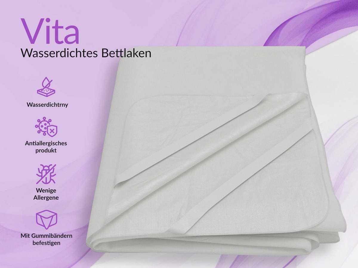 MATRATZENSCHONER VITA 140/200 - Weiß, Textil (140/200cm) - MKS