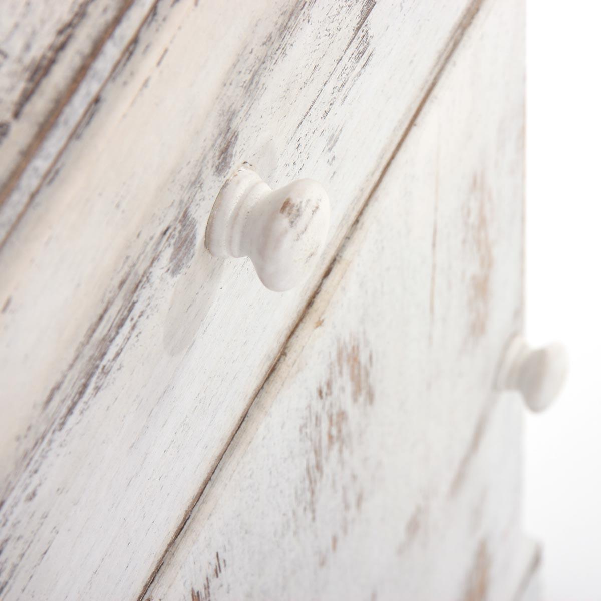 KOMMODE BEISTELLTISCH Weiß - Weiß, Holz (35/63/29cm) - MCW