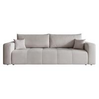 SCHLAFSOFA Leros - Hellgrau, Holzwerkstoff/Textil (244/79/93cm) - Fun Möbel