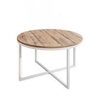 COUCHTISCH CIRI-X Eichenholz Wotan - Eiche Wotan/Weiß, Holzwerkstoff (70/70/45.6cm) - Lookway