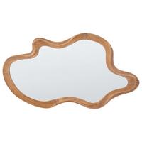 WANDSPIEGEL 89/52 cm Kiefernholz Naturfarben Drevant - Braun, Holz (89/52/3cm) - Beliani