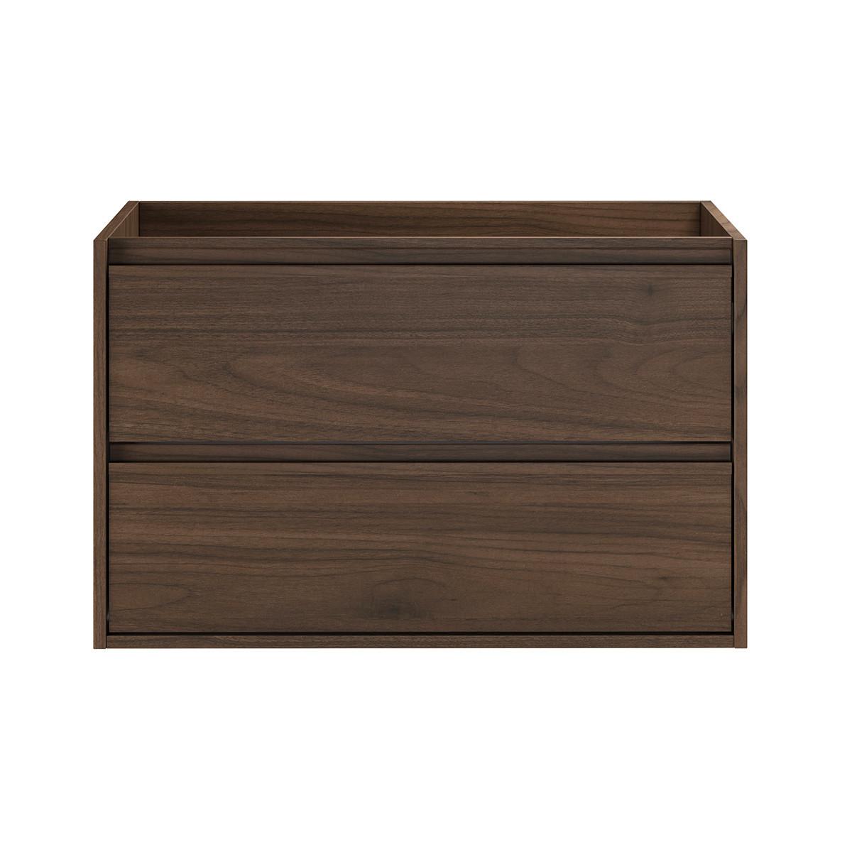 WASCHTISCHUNTERSCHRANK 80cm Edmé Holz - Dunkelbraun, Holzwerkstoff (80/50/46cm) - Petits-meubles