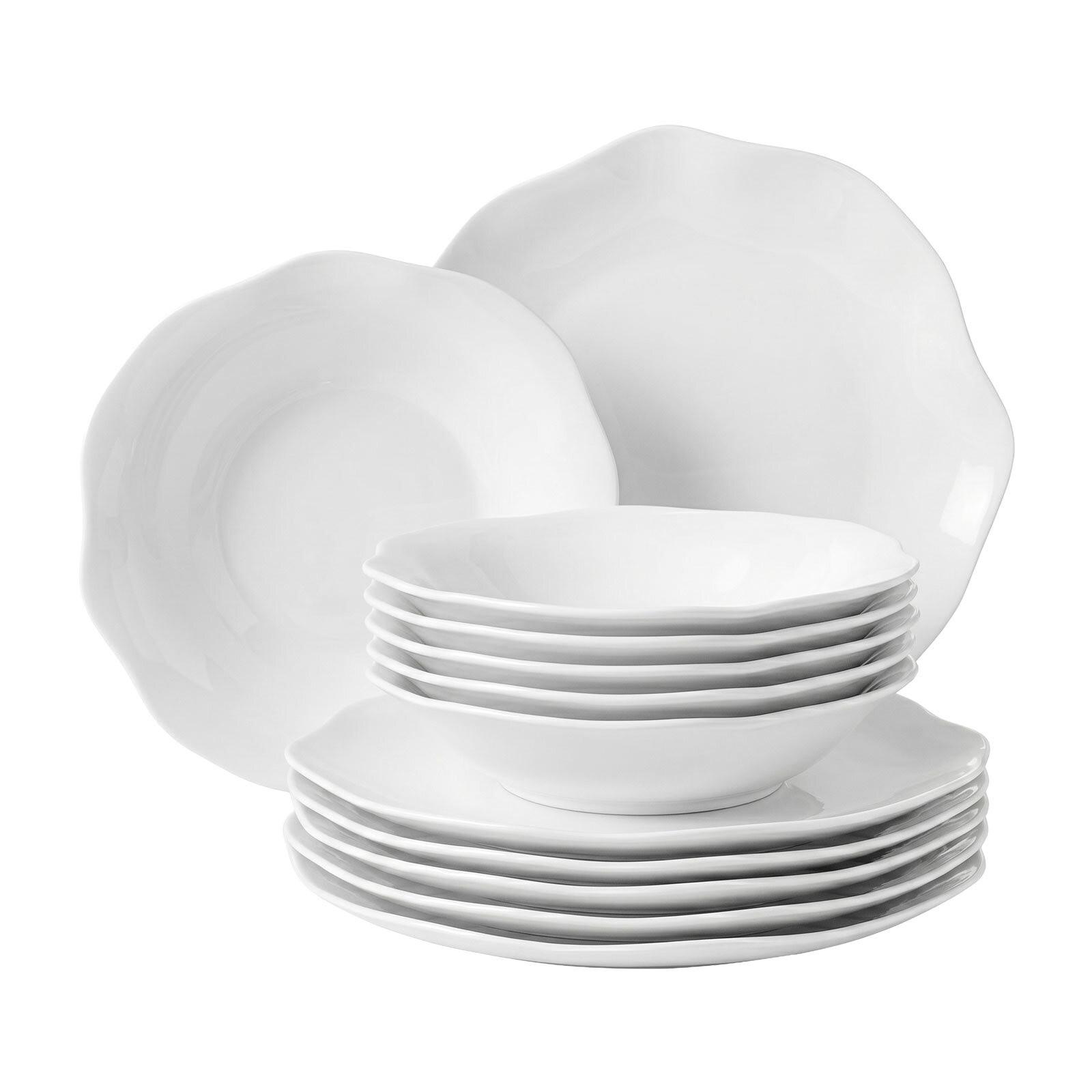 TAFELSERVICE Pura weiß 12-tlg. - Weiß, Keramik (2/2/2cm) - Villeroy & Boch