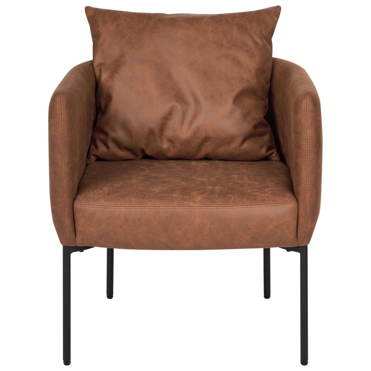 SESSEL Kunstleder Braun Malmos - Braun, Kunststoff (62/68/62cm) - Beliani