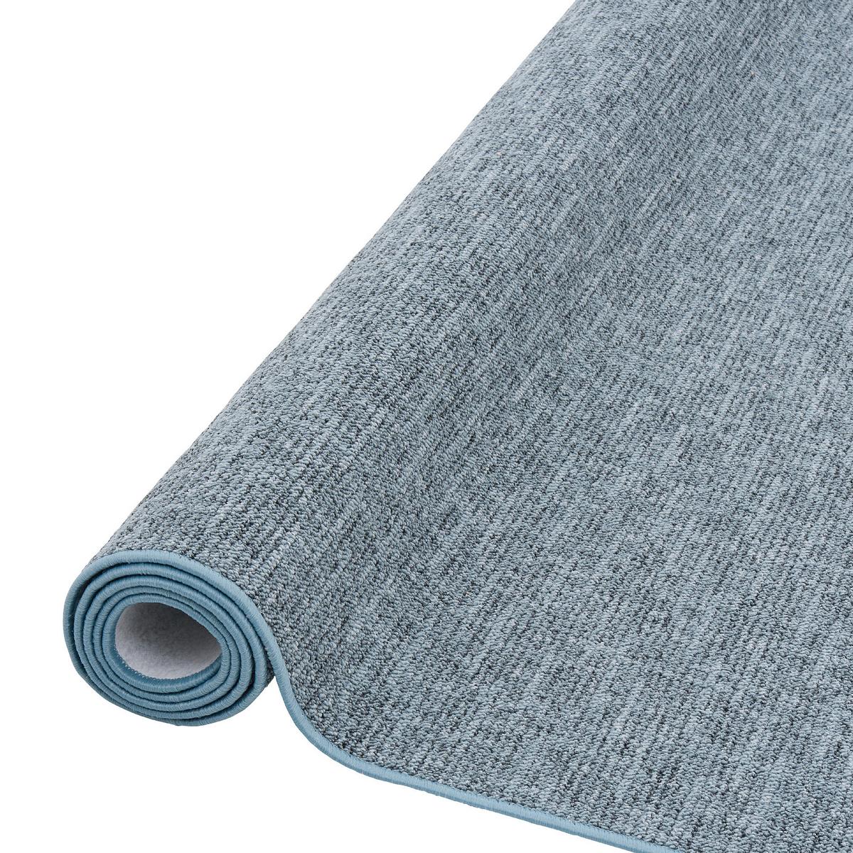 SCHLINGEN DESIGNER TEPPICH NIVA - Blau, Textil (80/200cm) - Snapstyle