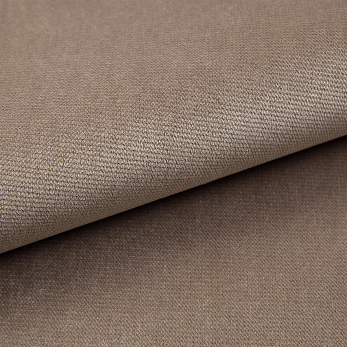 ECKSOFA L Form Artemia Hellbraun Samt 275/192/81 cm – modernes Sofa fürs Wohnzimmer L - Silberfarben/Hellgrau, Textil/Metall (192/275cm) - AX Living