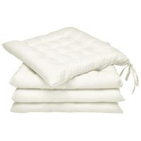 STUHLKISSEN Lea 40/40/5 cm Creme 4tlg - Creme, Textil (40/40cm) - Beautissu 