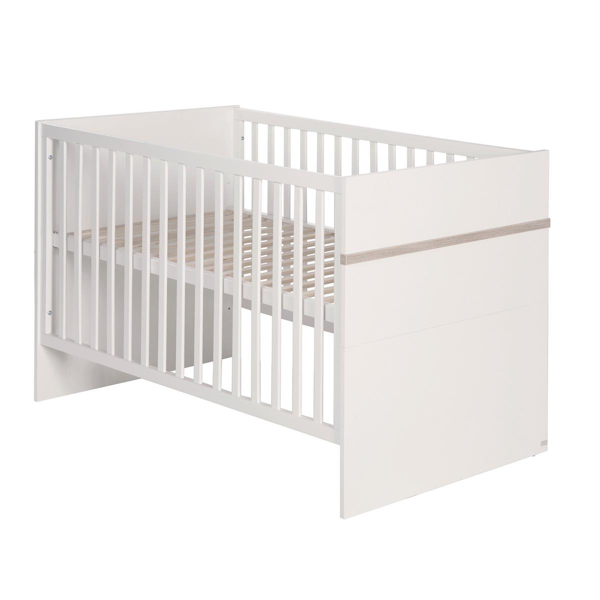 BABYZIMMER-SET Moritz mit breiter Wickelkommode 2-teilig - Weiß, Holzwerkstoff (76/81/142.5cm) - Roba