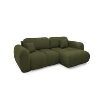 ECKSOFA Livio 3 Sitzplätze Grün - Grün, Holz (270/165cm) - Petits-meubles