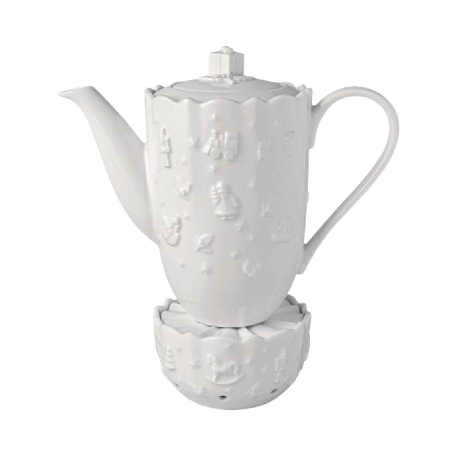KAFFEEKANNE MIT STÖVCHEN Toy's Delight Royal Classic weiß 1,2 l - Weiß, Keramik (1.2L) - Villeroy & Boch