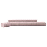 ECKSOFA modulares Sofa Solven-L3 - 562x174x70 cm Rosa - Rosa, Holzwerkstoff/Textil (562/174cm) - ALTDECOR