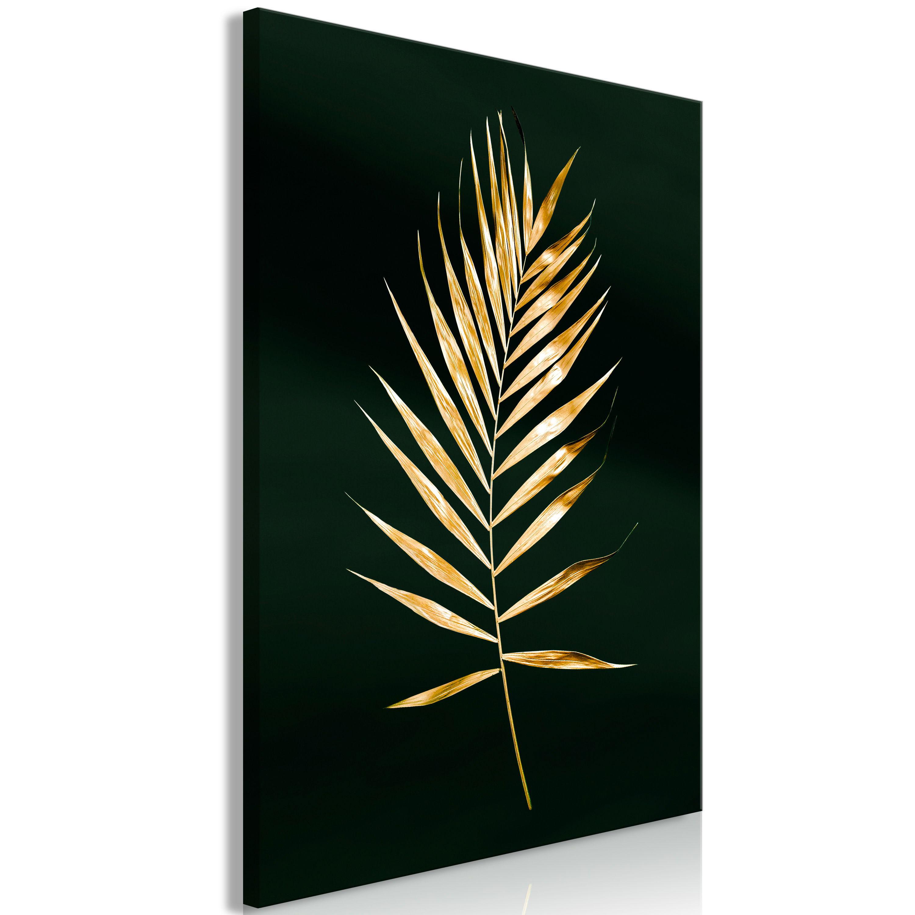 KUNSTDRUCK Gold 60/90 cm - Goldfarben/Schwarz, Textil (60/90cm) - KUNSTLOFT