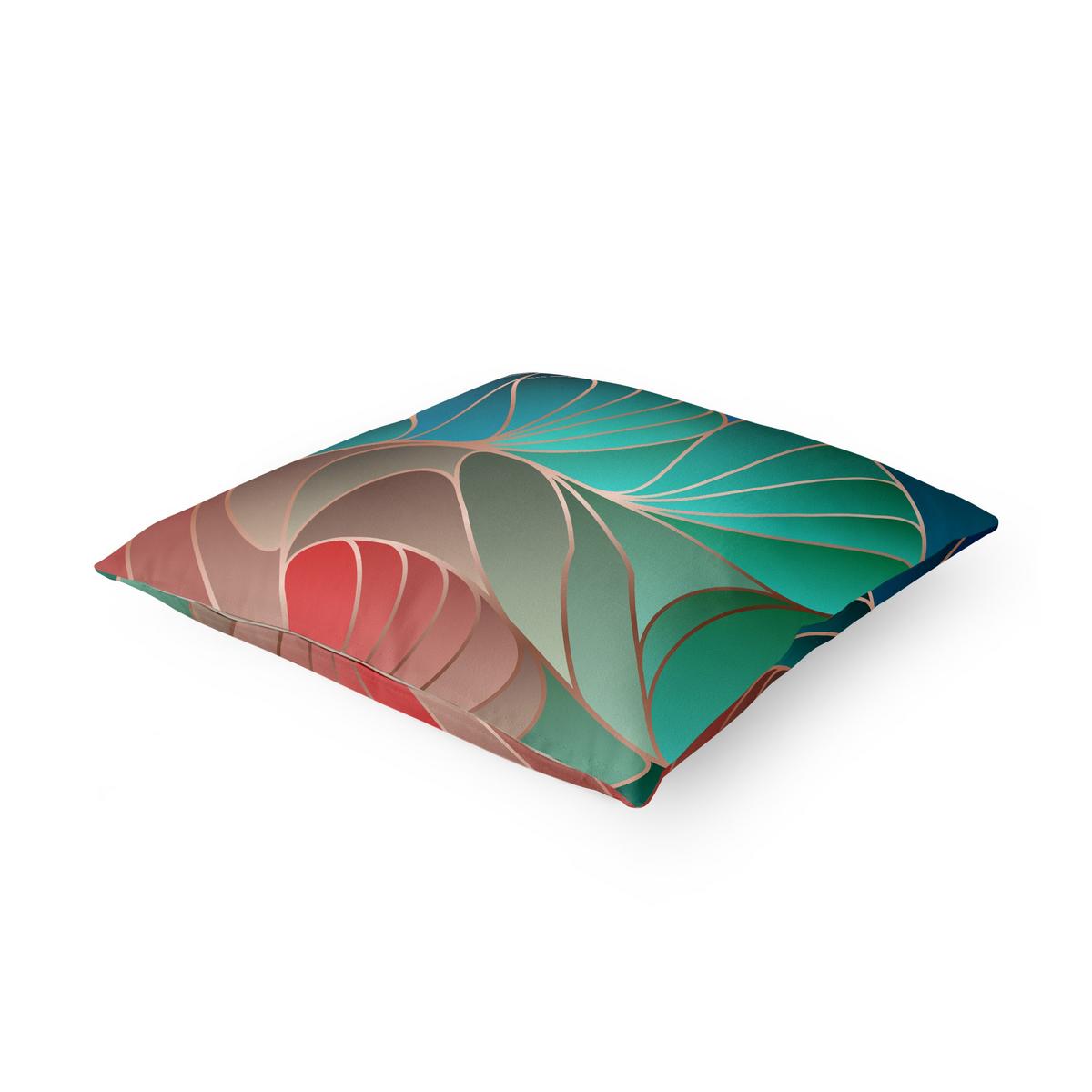 KISSENBEZUG Farbenfrohes Art Deco 40/40 cm - Grün, Textil (40/40cm) - Bilderwelten