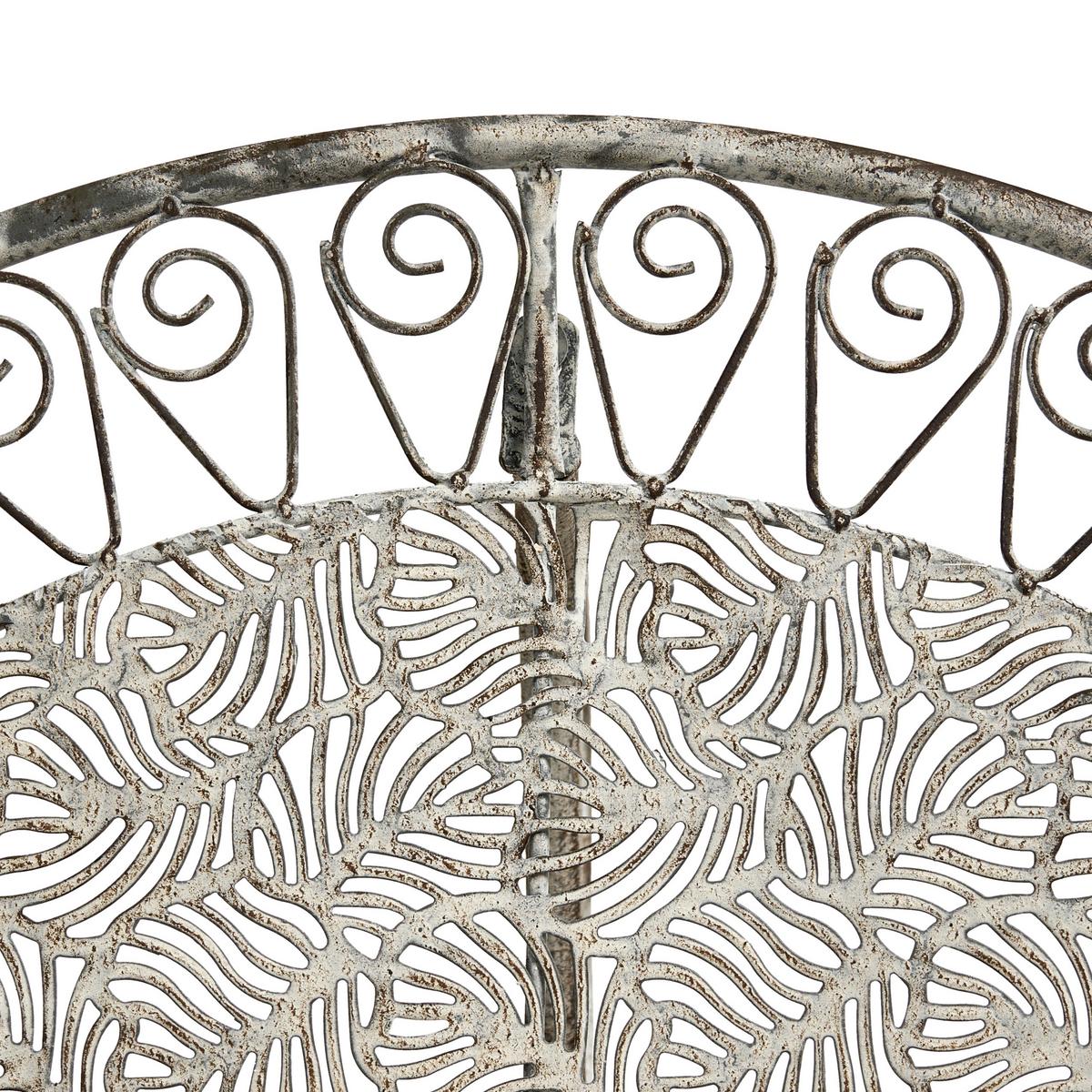BISTROTISCH 80/36 cm Metall Grau Nurra - Grau, Metall (80/36/75cm) - Beliani