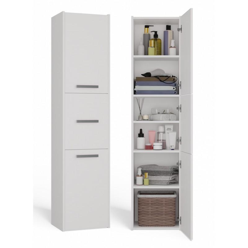 BADEZIMMERSCHRANK Weiß 40/170/30 - Weiß, Holzwerkstoff (40/170/30cm) - RAUMHIRSCH FURNITURE