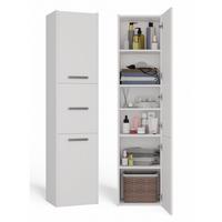 BADEZIMMERSCHRANK Weiß 40/170/30 - Weiß, Holzwerkstoff (40/170/30cm) - RAUMHIRSCH FURNITURE