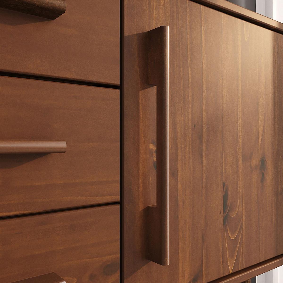 SIDEBOARD TECCA Kastanie - Kastanienfarben, Holz (145/71/43cm) - IDIMEX