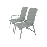 GARTENSESSEL porto Hellgrau - Hellgrau, Metall (55/99/75cm) - Habitat Garten