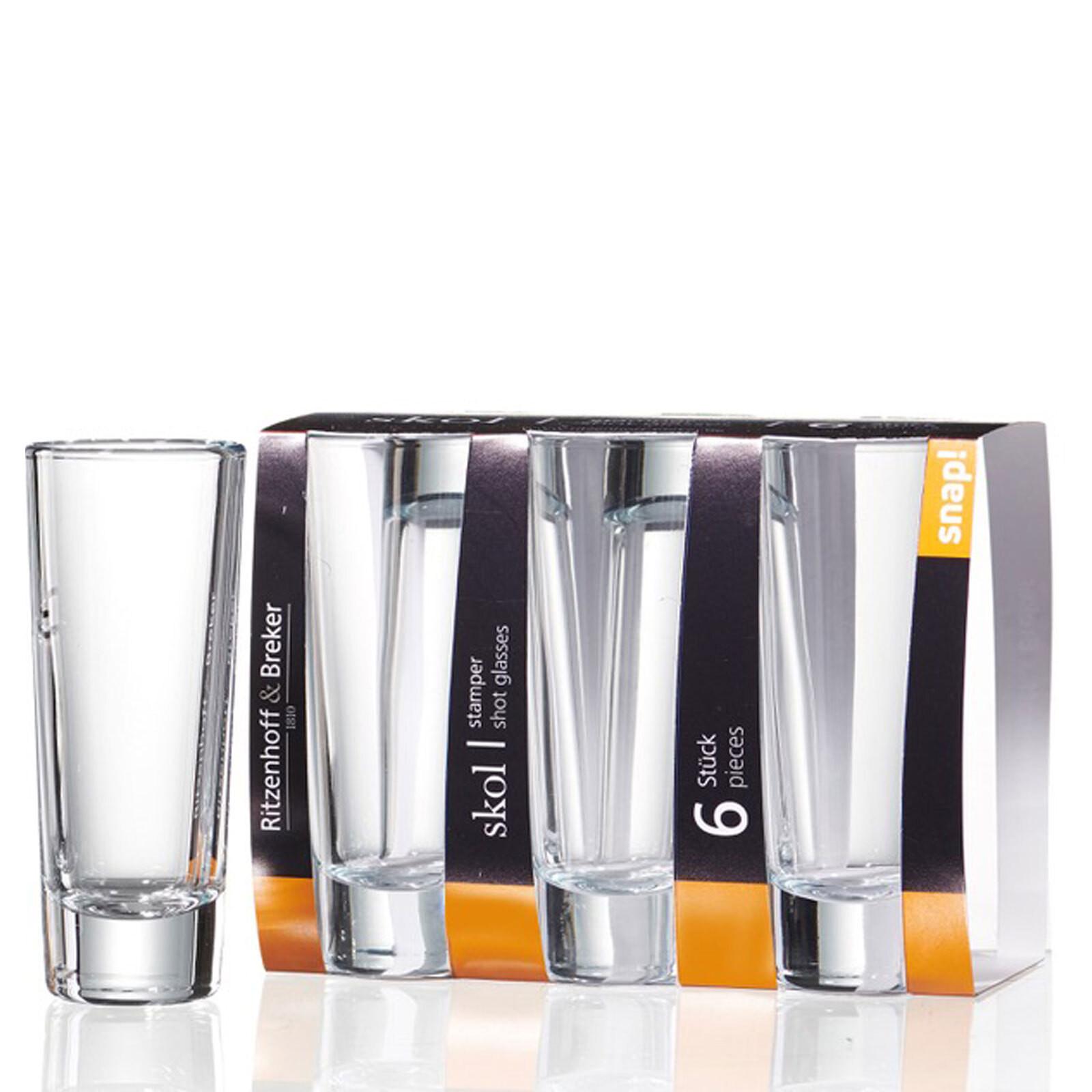 SCHNAPSGLÄSER Skol transparent 65 ml 6er Set - Transparent, Glas (0.05L) - Ritzenhoff Breker