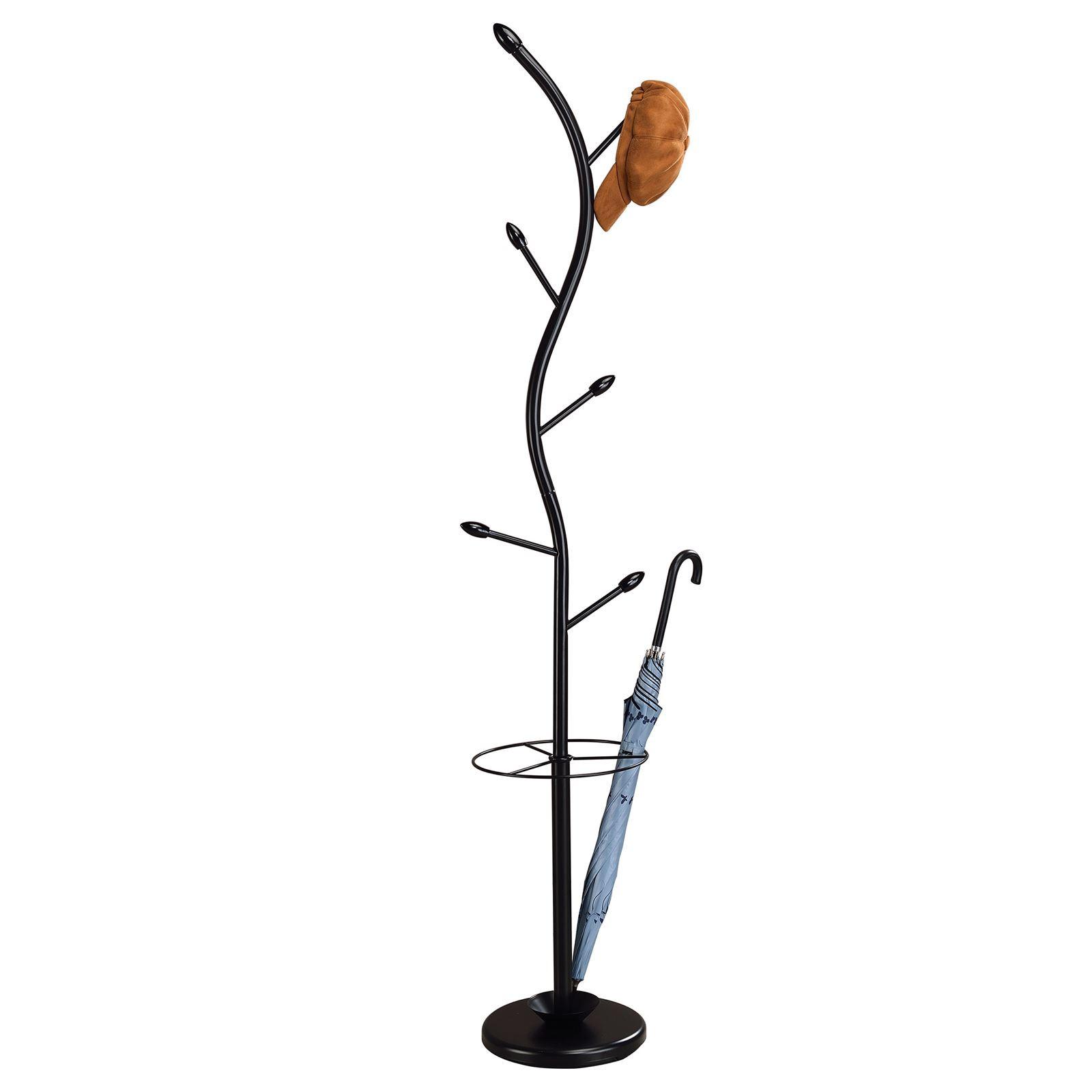 KLEIDERSTÄNDER TRIANA schwarz - Schwarz, Metall (30/185/30cm) - IDIMEX