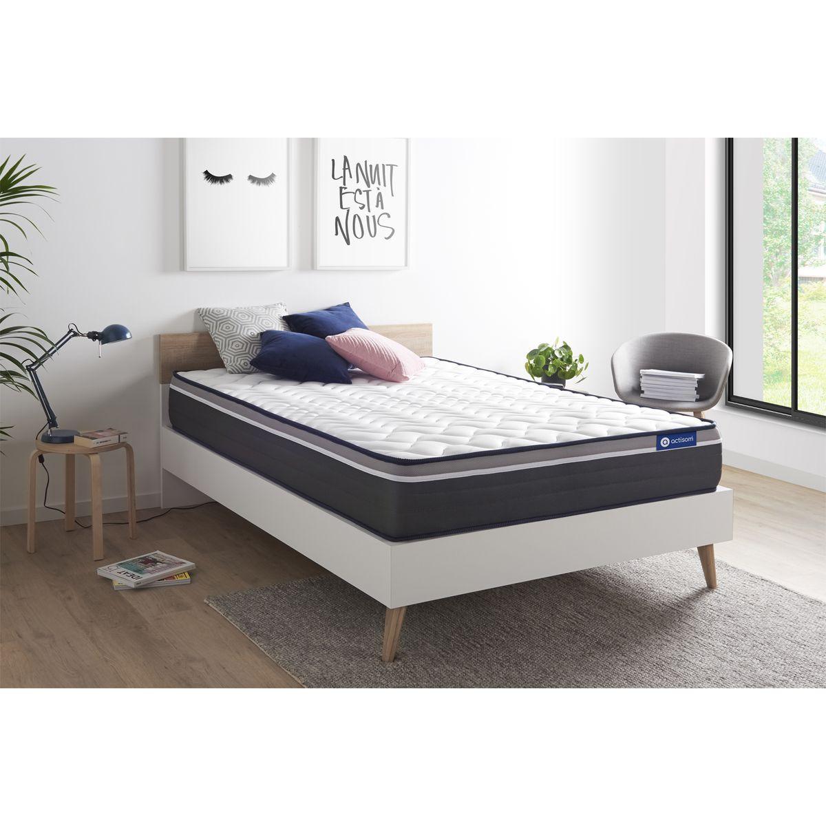 MATRATZE Actilatex plus Latex und Memory-Schaum 135 x 200 cm h4 - Weiß, Textil (135/200cm) - ACTISOM