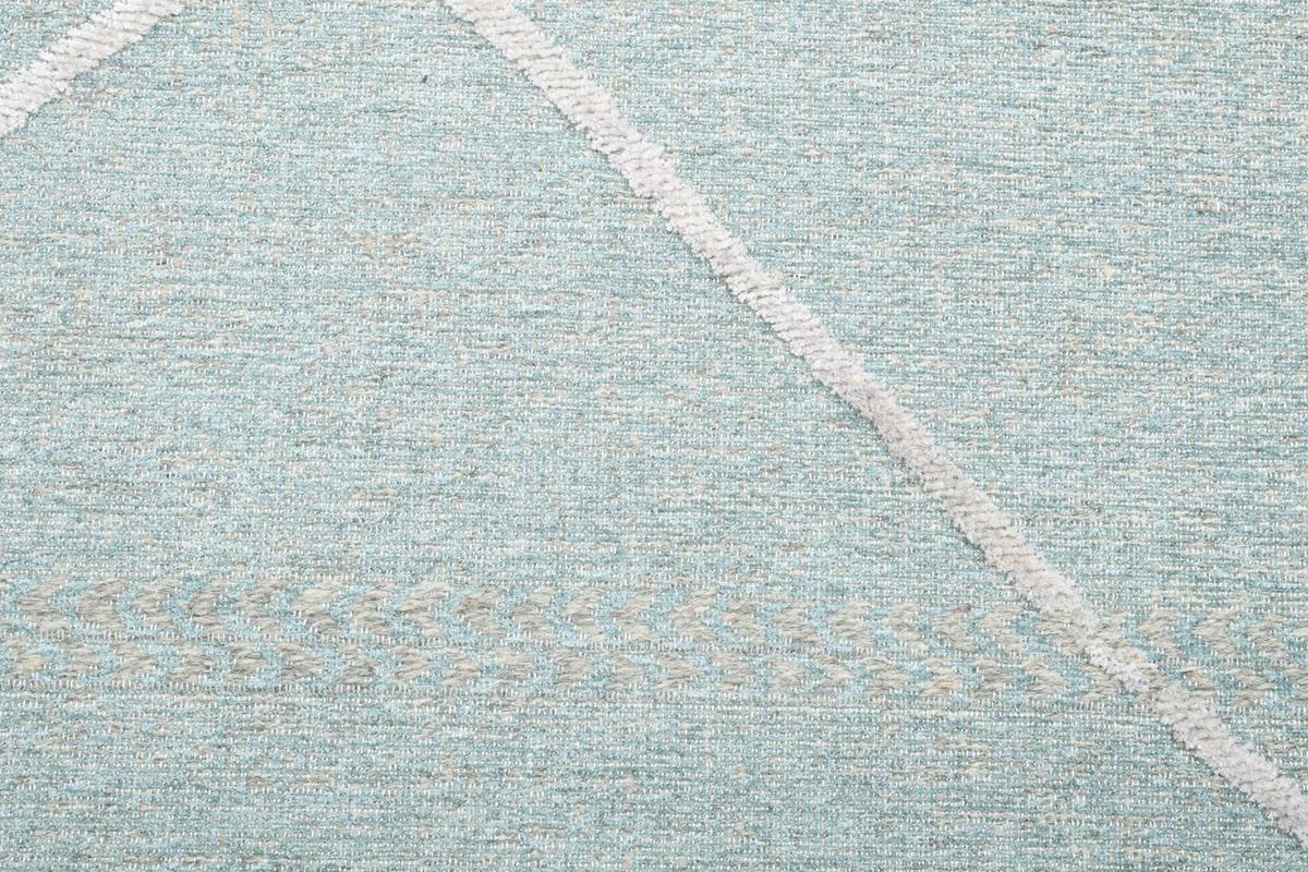 FLACHWEBTEPPICH Braderup 80x200 cm - Hellblau, Textil (80/200cm) - Sansibar SYLT