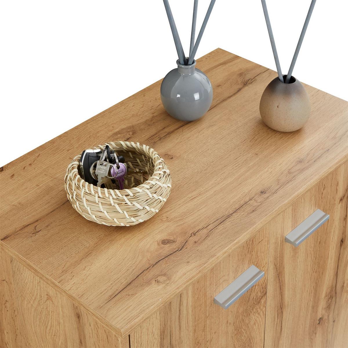 SCHUHSCHRANK LENNIS Wotan Eiche - Eiche Wotan, Holzwerkstoff (60/70/35cm) - CARO-Möbel