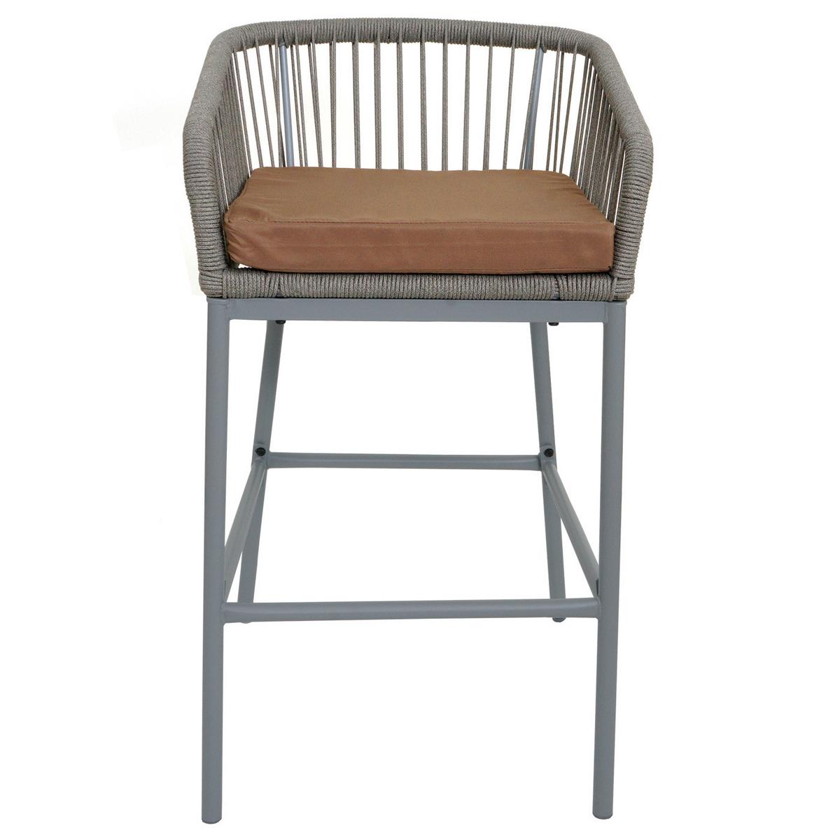 BARHOCKER Hellgrau, Taupe - Taupe/Hellgrau, Metall (51/92/53cm) - MCW
