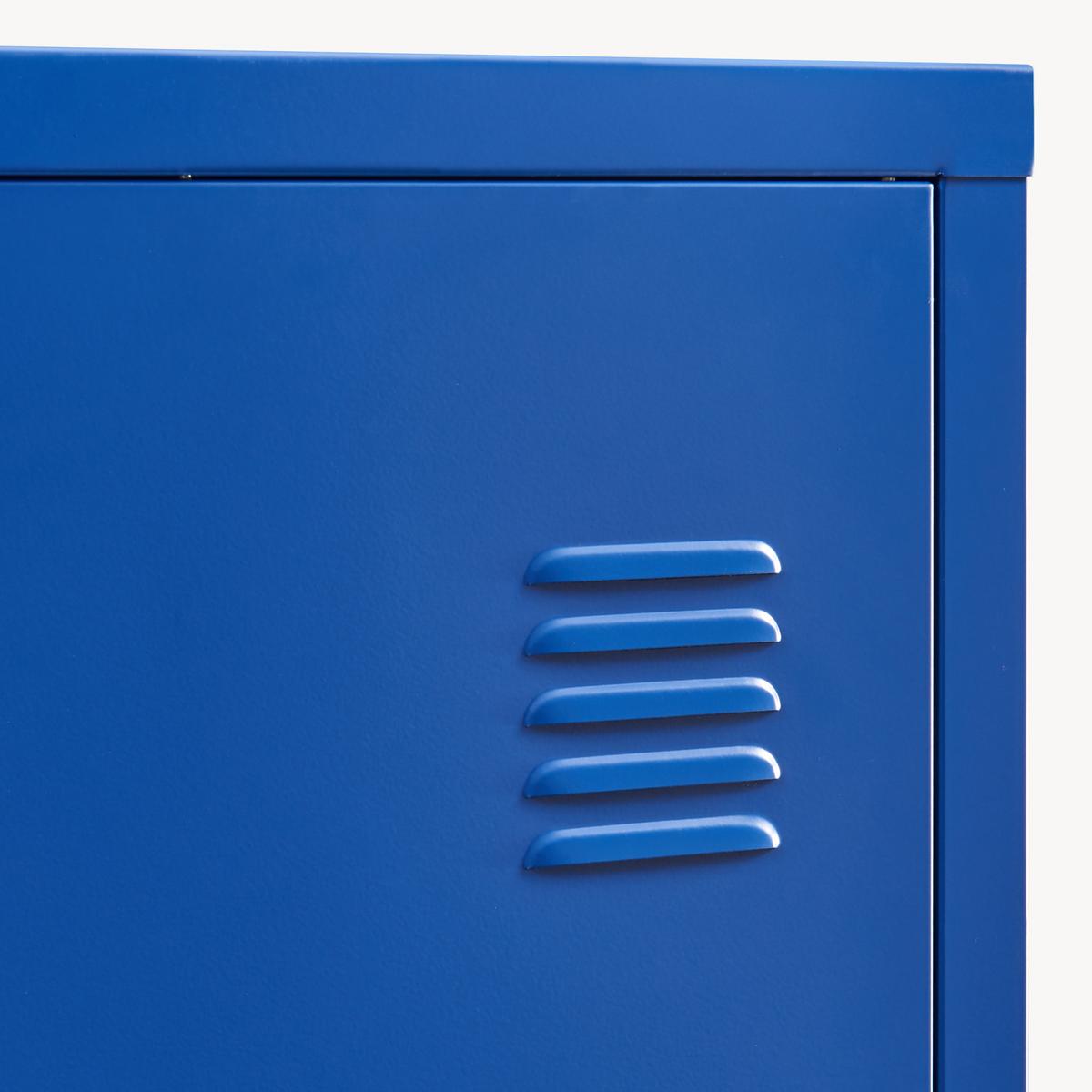 EINZELSPIND Kurikka - Blau, Metall (38/137/38cm) - [en.casa]