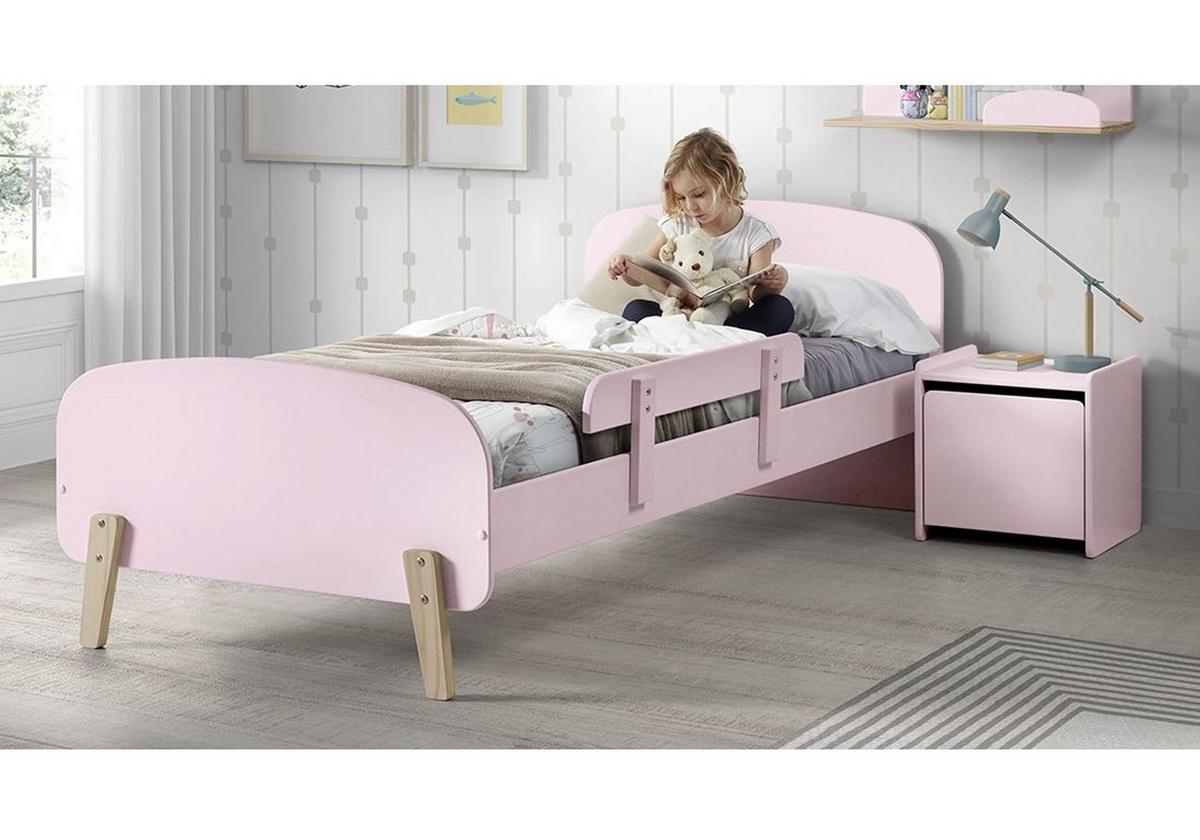 KINDERZIMMER Set Karilynn 2 Massivholz+MDF rosa - Rosa, Holz (120/73/220cm) - 58aufmkessel