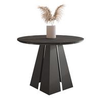 AUSZIEHTISCH FORTE 120/76 cm, Schwarz / Grigia Pietra (Steingrau) - Schwarz/Grau, Holzwerkstoff/Metall (120/120/76cm) - Idohome