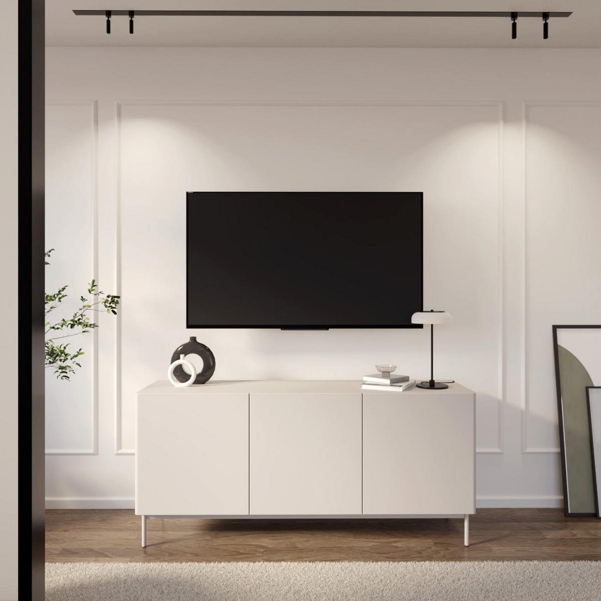 TV-BOARD Olio hoch KASCHMIR 160 CM - Kaschmir, Holzwerkstoff/Metall (160/72/38.6cm) - Selsey