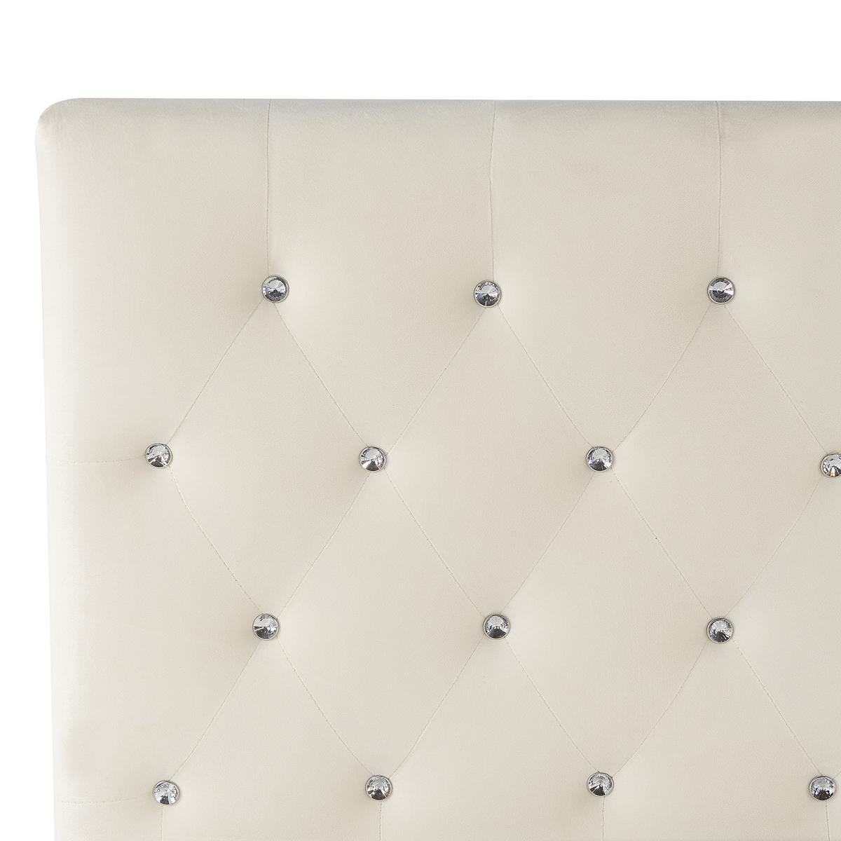 POLSTERBETT 140/200cm Helles Beige Amiens - Beige, Textil (140/200cm) - Beliani