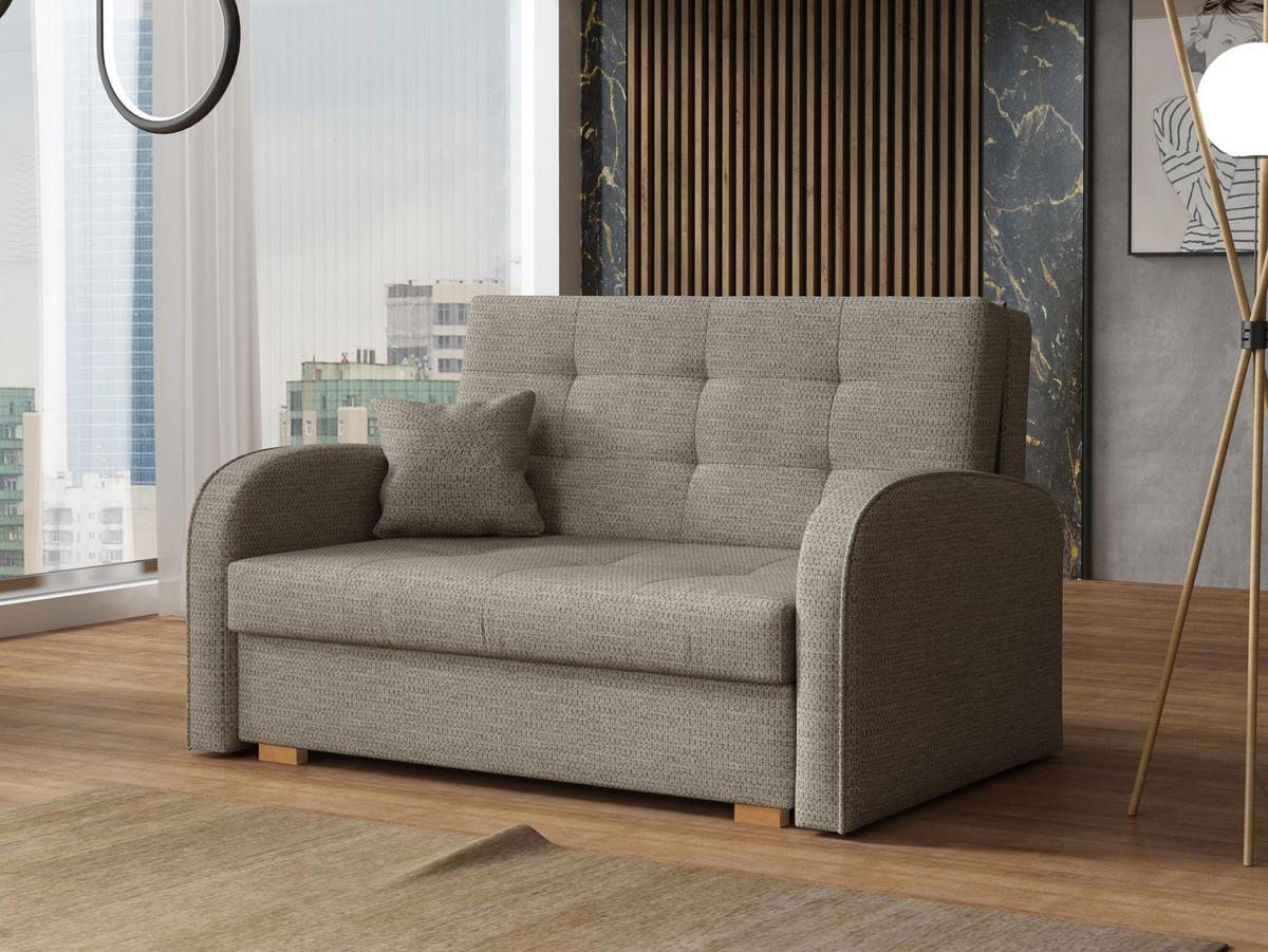 SCHLAFSOFA Viva Gold II - Naturfarben/Braun, Holz/Textil (133/85/98cm) - MIRJAN24